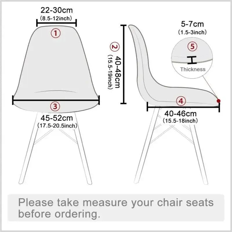 Shell Chair Cover Stretch for Stylish Home Decor Upgrade