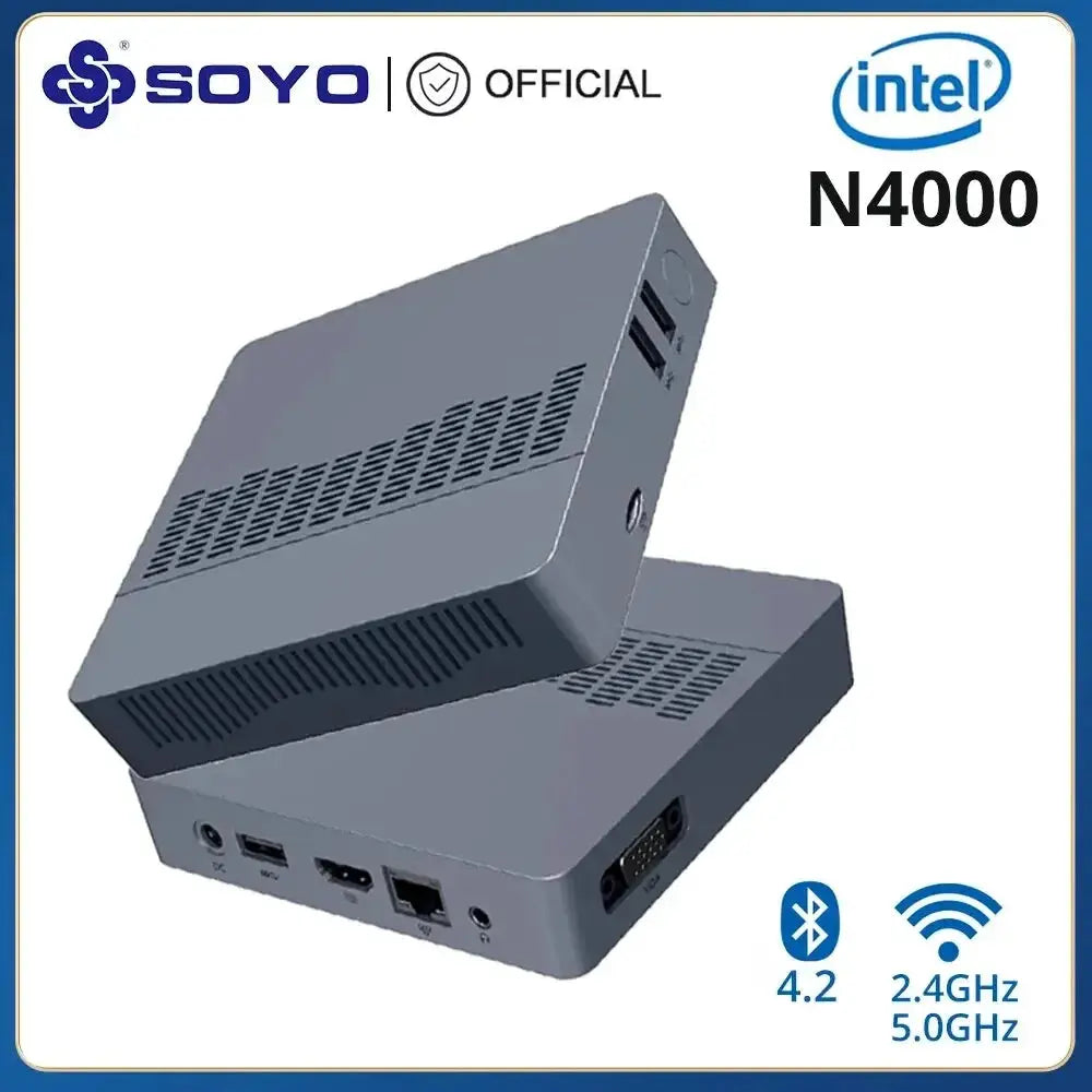 Soyo M2 Air Mini PC With 6GB RAM 128GB EMMC Windows 11 Pro