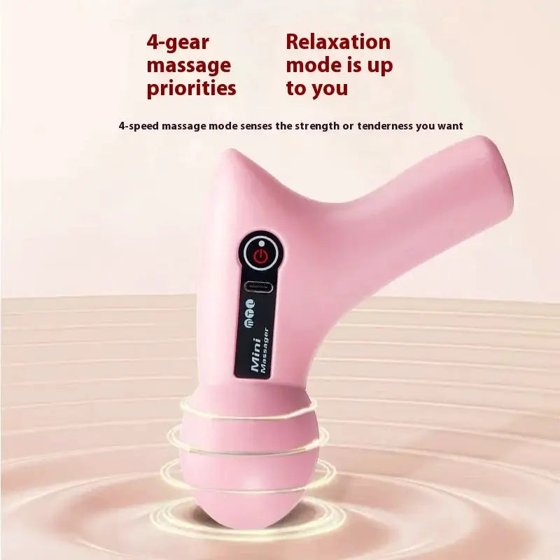 Original Mini Massage LCD Screen 6 Heads Gun Muscle Massager Portable Electric Fascia Gun for Neck Foot Body Fascia Gun