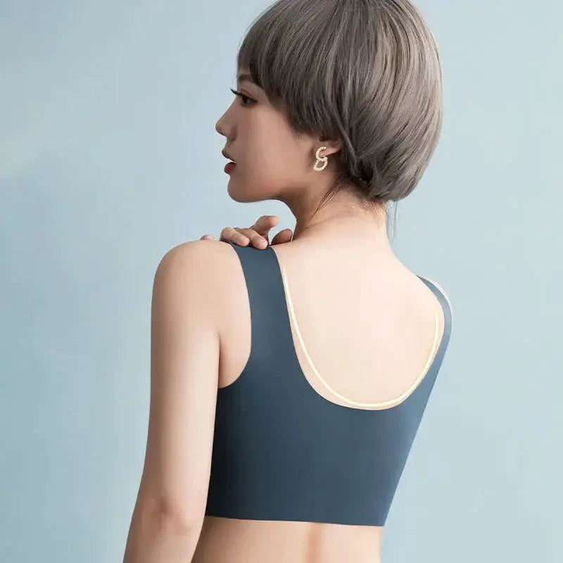 Traceless Summer Ice Silk Bra For Women Support Anti Sag