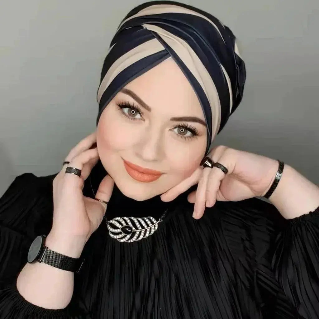 Modest Bubble Chiffon Hijab Cap For Versatile Wear