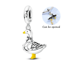 Sterling Silver Golden Clover Charm