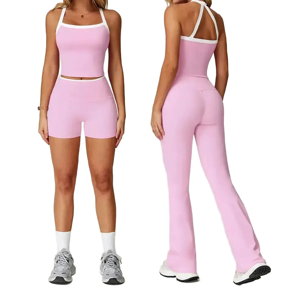 Women's High Waist Flared Yoga Set — product view 1