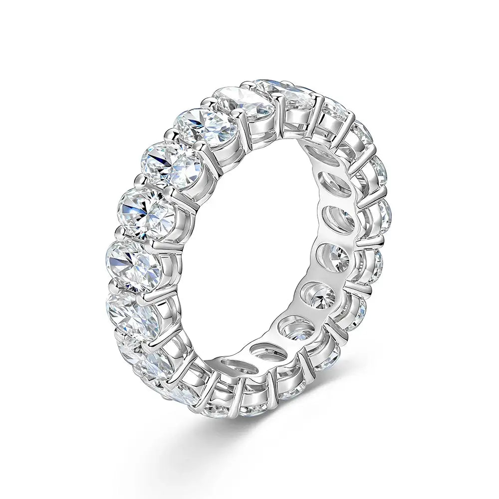 Oval Moissanite Eternity Ring — product image 10