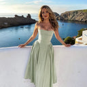 Elegant Wedding Events Corset Dress Sexy Strapless Midi 2024