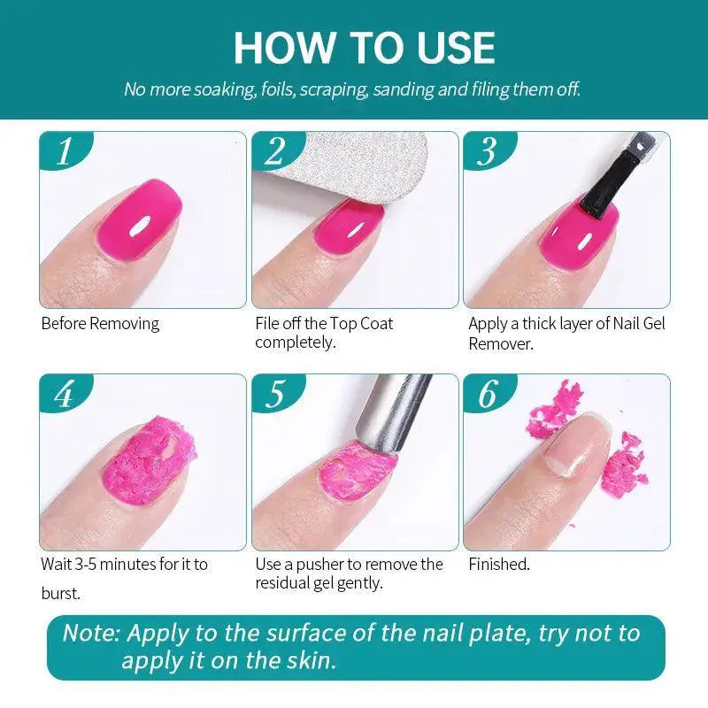 UR SUGAR Burst Gel Nail Polish Remover Easy Use Pro
