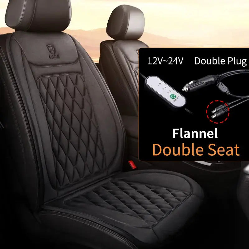 Heated Car Seat Cover ' Fast Car Seat Heater Cloth/Flannel — product view 14