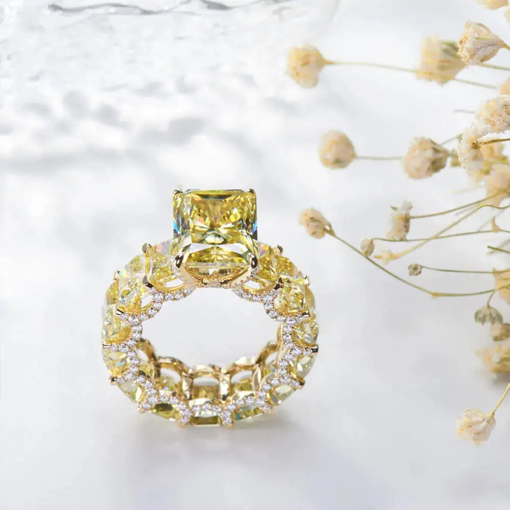 Sterling Silver Silver Square Zircon Cocktail Ring — product image 6