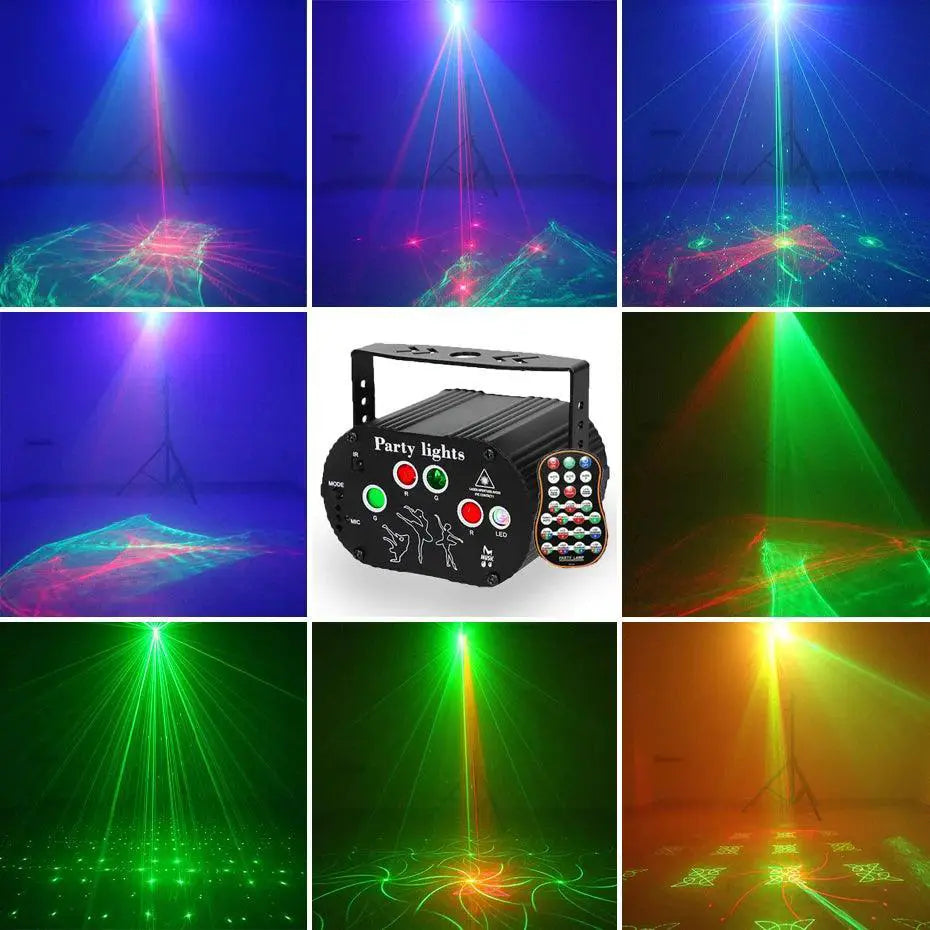 Alien RGB DJ Disco Laser Light Projector USB Rechargeable