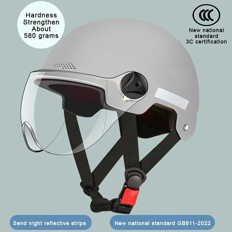 Cartoon Half Helmet With Goggles — product view 9