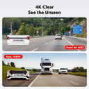 4K Dash Cam With GPS For Night Vision