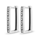 Silver Plated Cubic Zircon Geometric