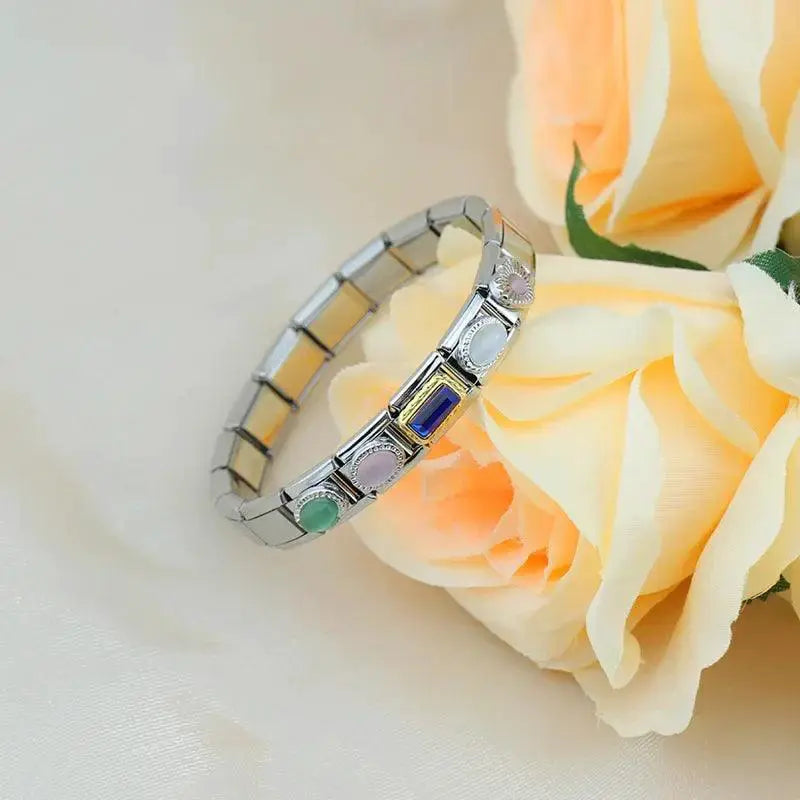 Heart CZ Charm For 9mm Bracelets Exquisite Jewelry Accessory