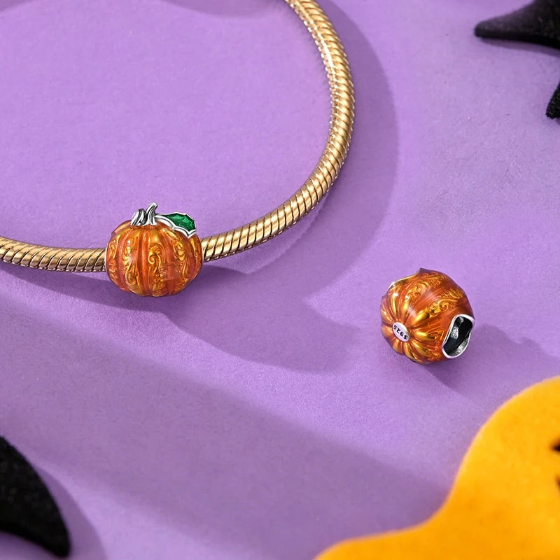 Halloween Charm Sterling Silver Luminous
