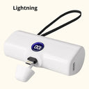 Mini Power Bank - 5000mAh Fast Charge With Led