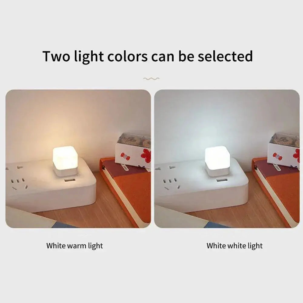 USB Night Light Compact Mini Lamp for Reading and Travel