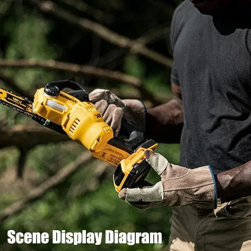 18V Cordless Chain Saw 20cm Brushless Motor Power Tool