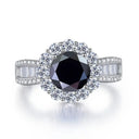 Moissanite Ring in Sterling Silver Carat MMELD