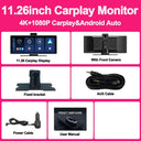 10.26 Inch Wireless CarPlay And Android Auto Mirror Link Player Universal Pro