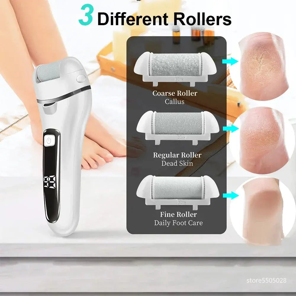 Three Heads Foot File Callus Remover Pedicure Machine