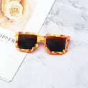 Pixel Mosaic Kids Sunglasses for Cosplay and Fun Adventures