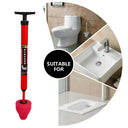 High Pressure Toilet Unblock One Shot Plunger Silicone