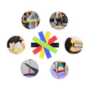 5-Piece Colorful TPE Resistance Bands Set for Home Fitness