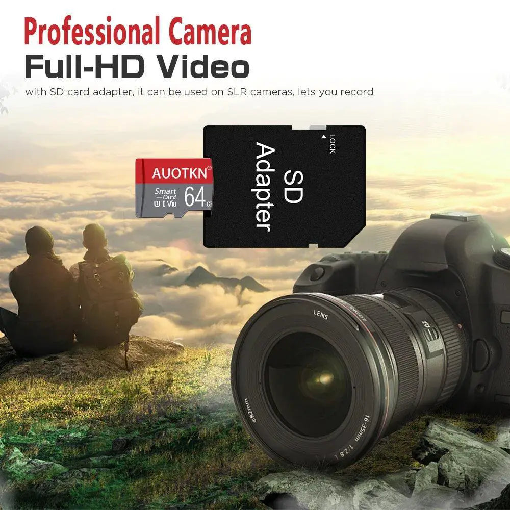 256GB Micro SD Card With Free Adapter For Fast Storage