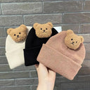 Korean Cartoon Bear Baby Hat Winter Warm Cute Toddler Cap