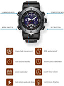 SMAEL Dual Display Sport Watch Waterproof Design for Style