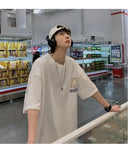 100% Cotton Men's T-shirts Japanese Style Cat Anime Tees