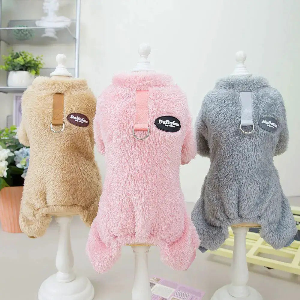 Warm Coral Fleece Pet Vest Coat for Small Medium Dogs Cats