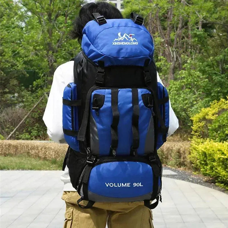 90L Waterproof Hiking Camping Backpack Rucksack Outdoor Gear