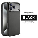 Magnetic Leather IPhone Case - Shockproof Magsafe