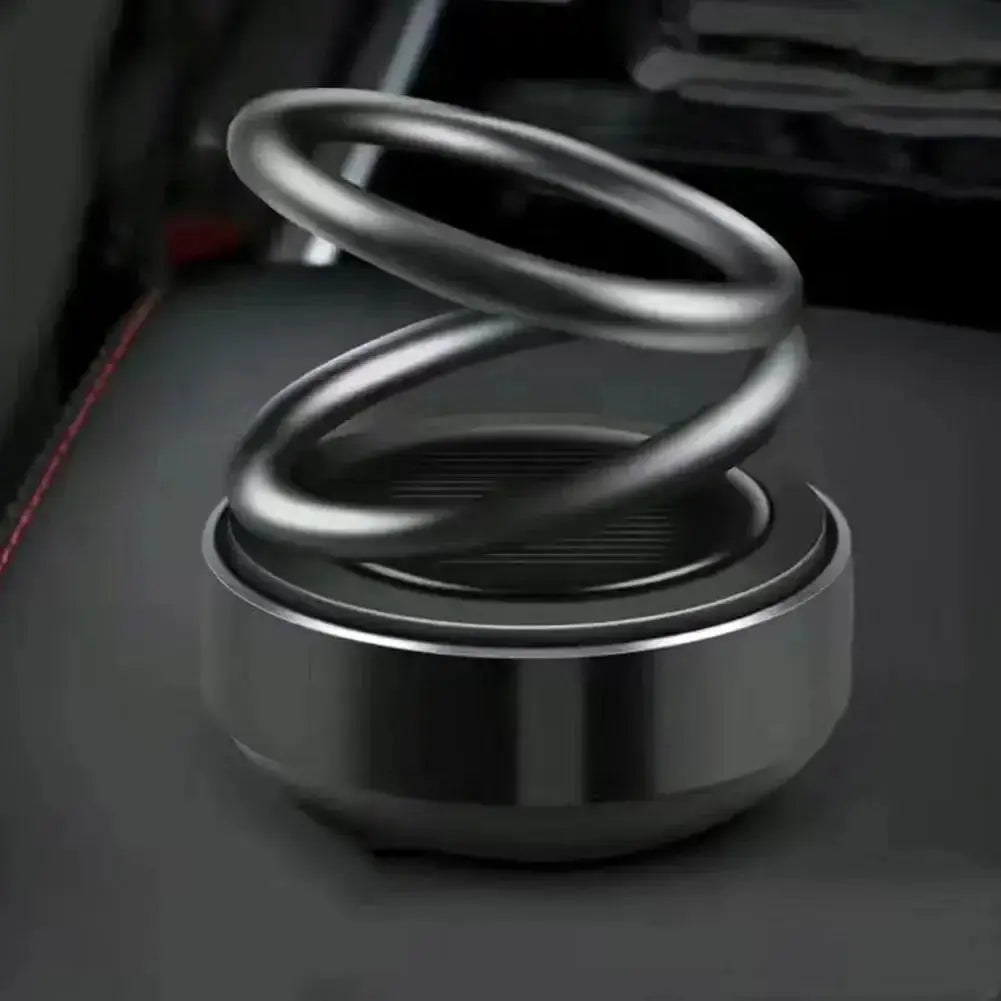 Solar Car Air Freshener Aromatherapy 360 Rotation Accessory