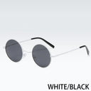 Stylish RUOBO Polarized Round Metal Sunglasses UV400 Unisex