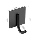 Stainless Steel Wall Hook Organizer for Towels and Keys