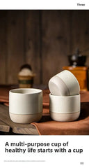 Vintage Ceramic Coffee Mugs 100ml 180ml 230ml Japanese Style Stoneware Drinkware