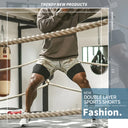 Camo 2-in-1 Quick-Dry Running Shorts for Gym Fitness