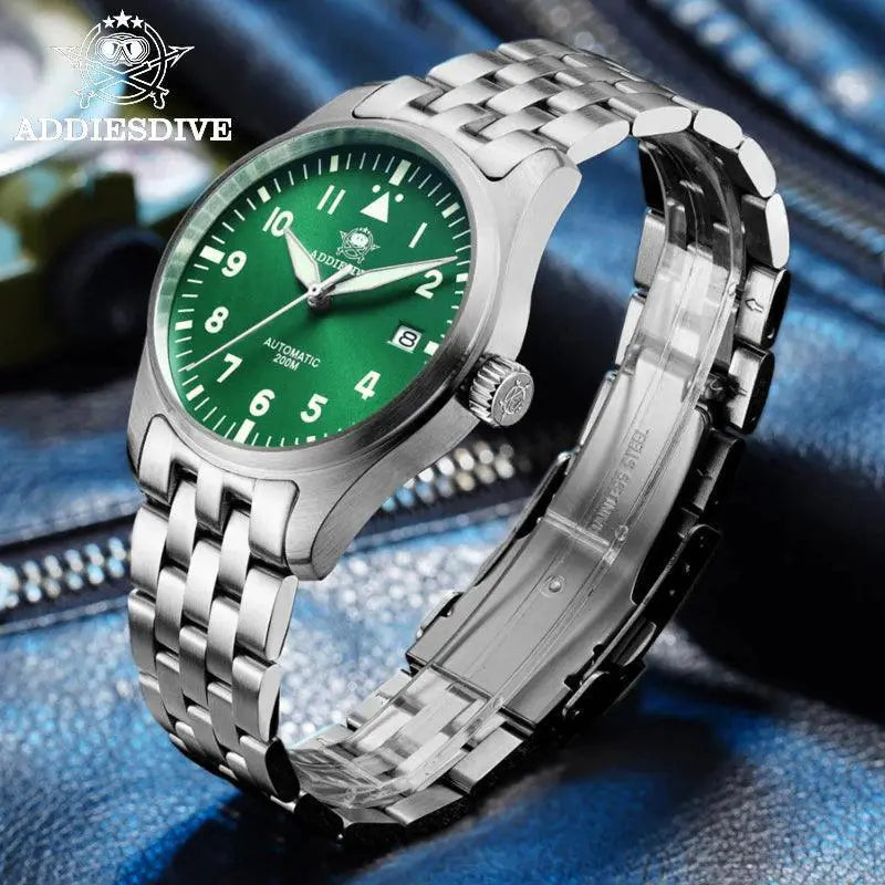 Addiesdive Mens Elegant Automatic Mechanical Watch Timepiece