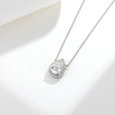 Sterling Silver Moissanite Pendant