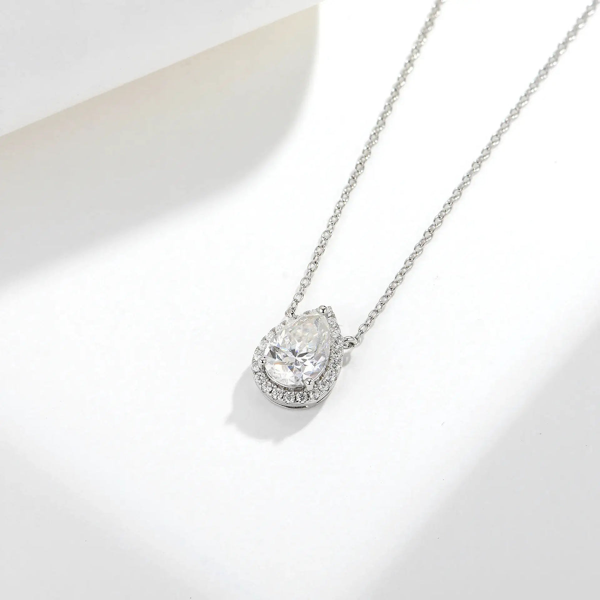 Sterling Silver Moissanite Pendant — product image 3