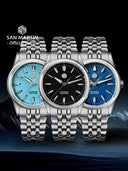 San Martin 36mm Gada Watch Classic Simple Enamel Dial Miyota 90S5 Original Design Dress Men Automatic Mechanical Watches SN0144