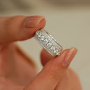 Multi Row Full Eternity Moissanite
