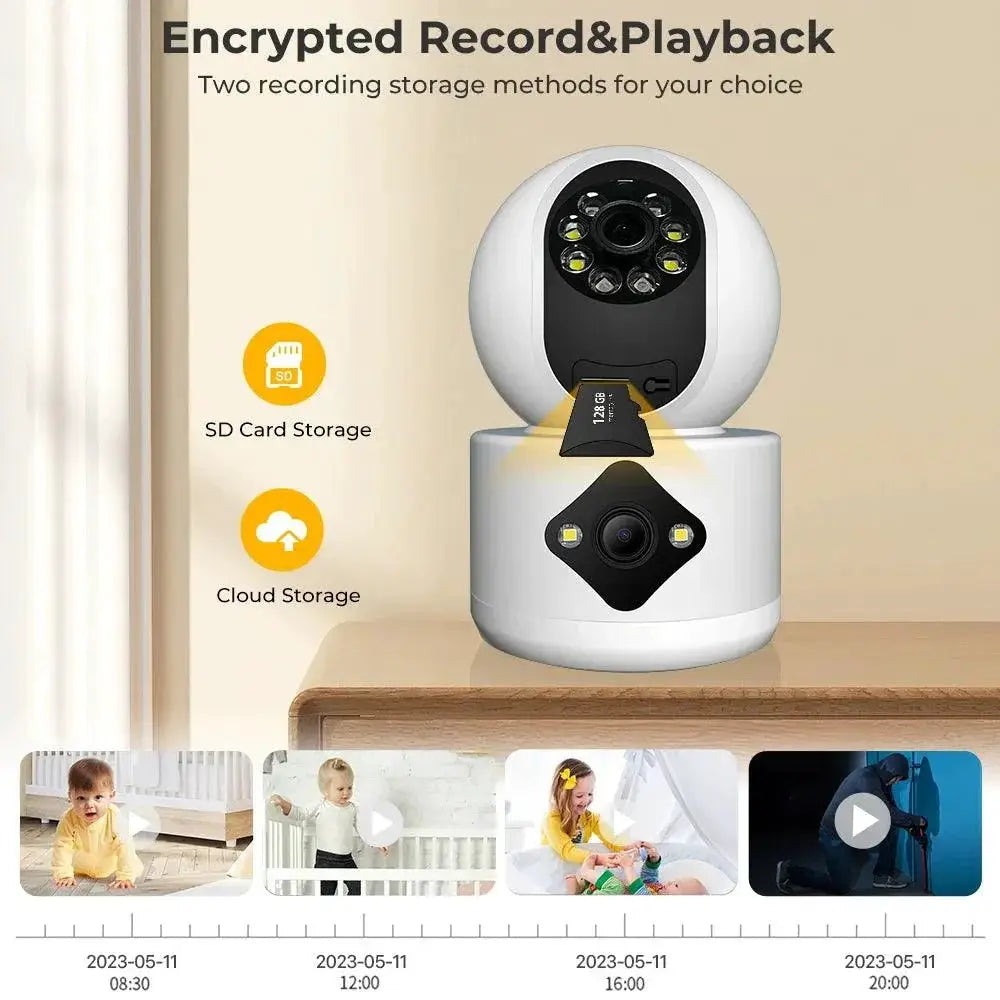 AI Motion Tracking WiFi Baby Monitor with Night Vision