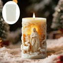 Jesus Easter Egg Rabbit Candle Silicone Mold
