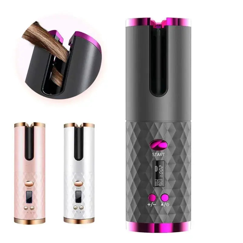 Portable Wireless Hair Curler for Waves and Curls LED - OurLum.com