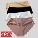 Silk Comfort Briefs Set: Luxurious Seamless Panties Women
