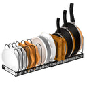 Adjustable Multi-Tier Cookware Organizer Rack for Kitchen
