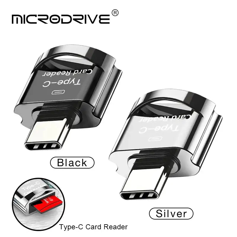 Type C To Micro-SD TF Adapter OTG Smart Memory Card Reader For Samsung Huawei Xiaomi High Speed Mini TYPE-C Card Reader